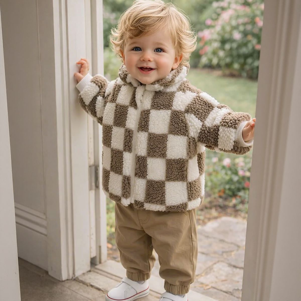 Toddler Baby Sherpa Fleece Jac - Toddler Boy Winter Fleece Jacket 评论和价格