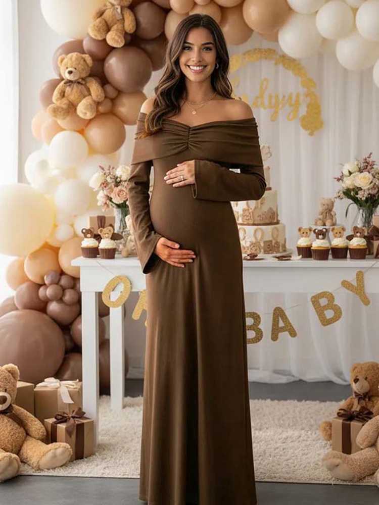 Autumn Brown Maternity Dress P - Maternity Wear 评论和价格